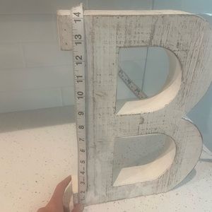 Distressed Wooden “B” initial
